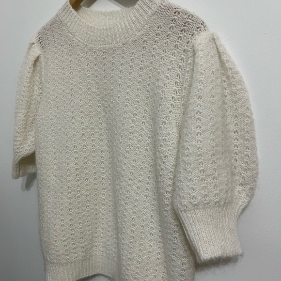 Sara Corsi Italian Off-White sweater, wool and mohair blend - Picture 2 of 6